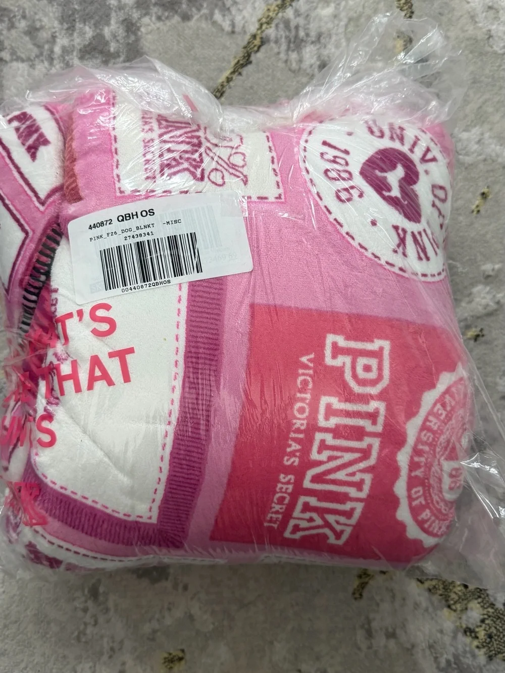 New VS PINK Friday Cozy Plush Blanket
